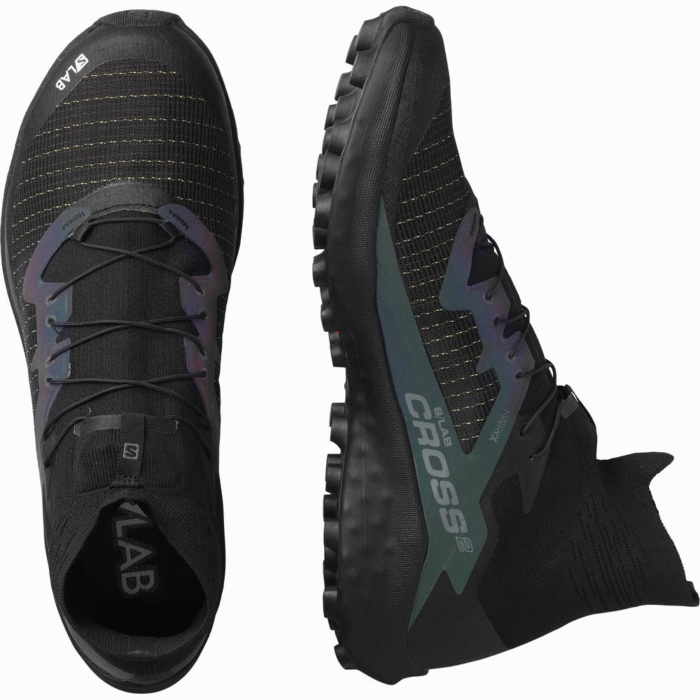 Women's Salomon S/Lab Cross 2 Trail Running Shoes Black | NZ-5246387