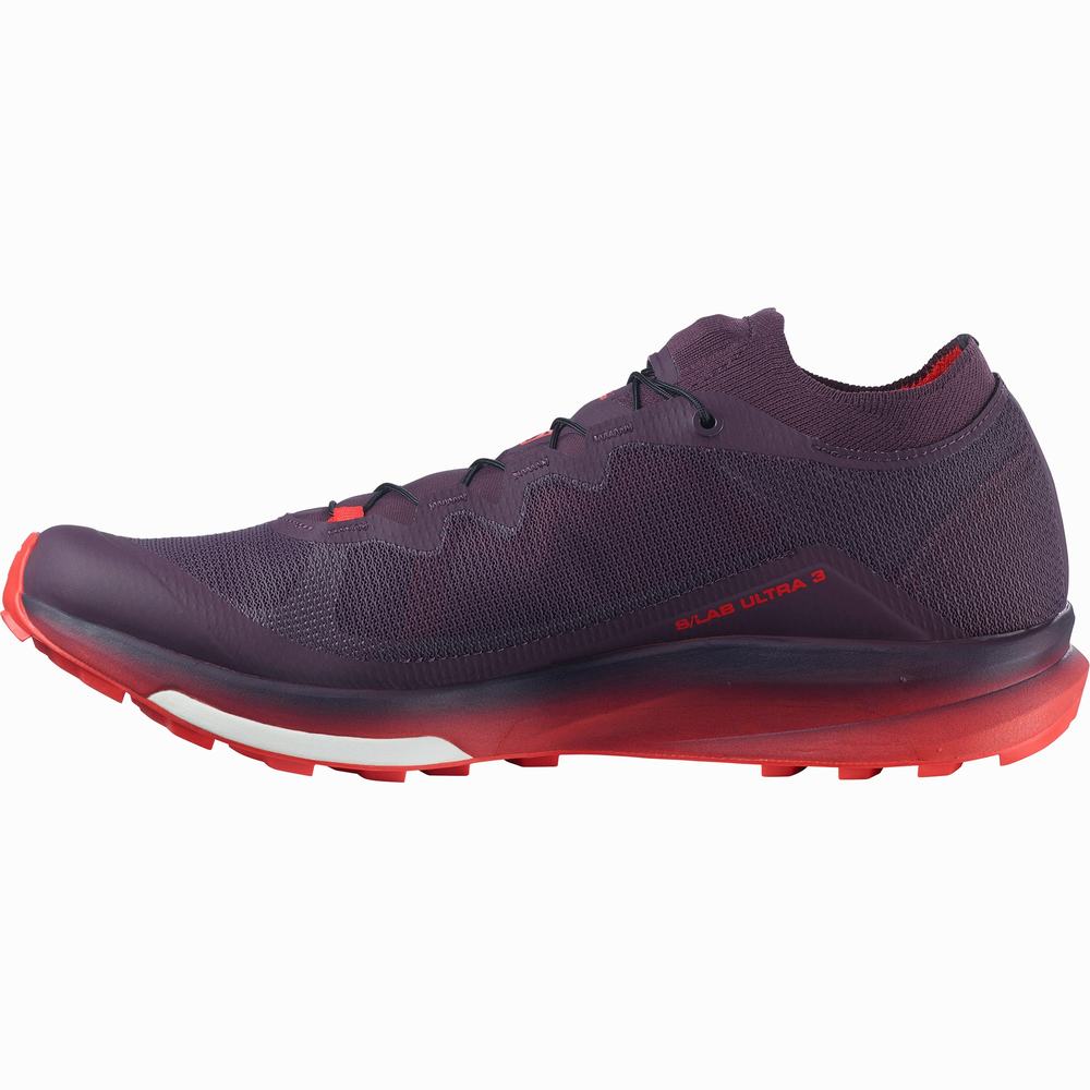 Women's Salomon S/Lab Ultra 3 Trail Running Shoes Purple/Red | NZ-2439675