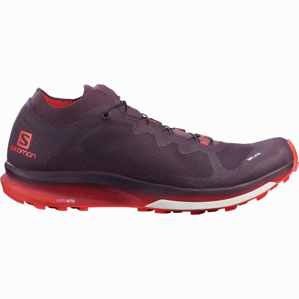 Women\'s Salomon S/Lab Ultra 3 Trail Running Shoes Purple/Red | NZ-2439675